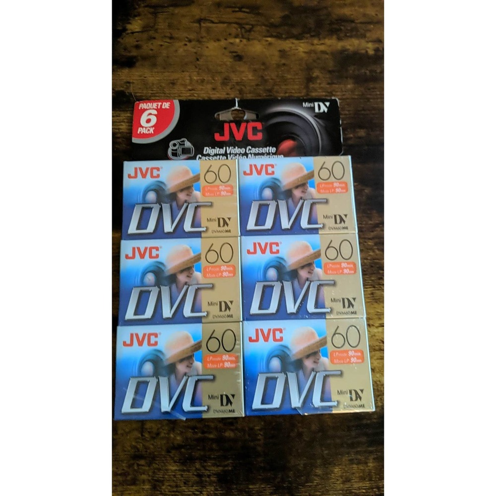 JVC 60 Min Minidv Tape 6 Pack (Discontinued)